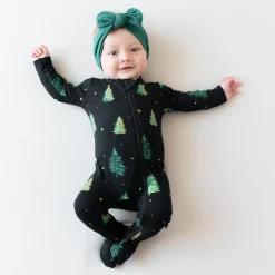 Zippered Footie in Twinkle Tree