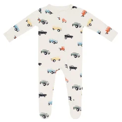 Zippered Footie in Vintage Truck