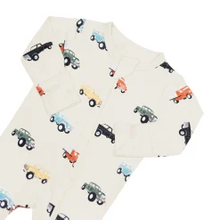 Zippered Footie in Vintage Truck