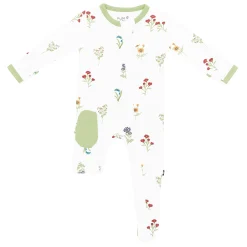 Zippered Footie in Wildflower