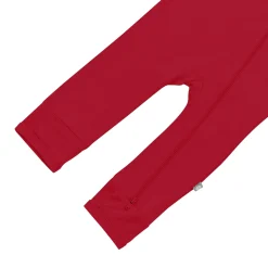 Zippered Romper in Cardinal