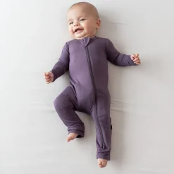 Zippered Romper in Currant