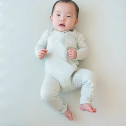 Zippered Romper in Dew