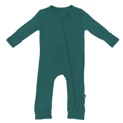 Zippered Romper in Emerald