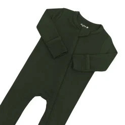 Zippered Romper in Fir