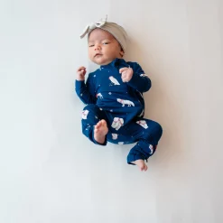 Zippered Romper in Frosty Friends