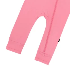 Zippered Romper in Guava