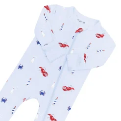 Zippered Romper in Harbor