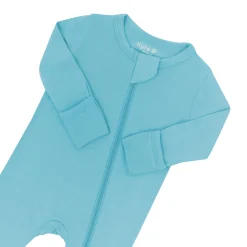 Zippered Romper in Makai