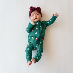 Zippered Romper in Merry and Bright