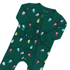 Zippered Romper in Merry and Bright