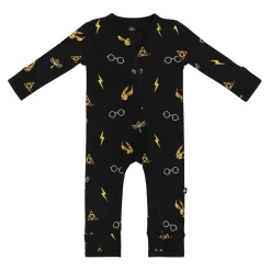 Zippered Romper in Midnight Icon