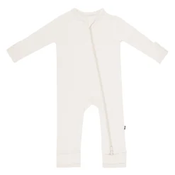 Zippered Romper in Oat