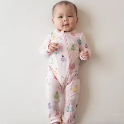Zippered Romper in Pastel Ghost