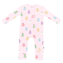 Zippered Romper in Pastel Ghost
