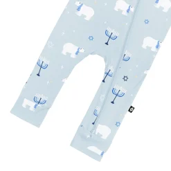 Zippered Romper in Polar Lights