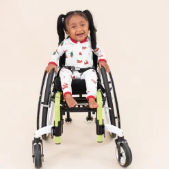 Zippered Romper in Santa Sleigh