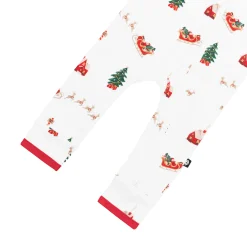 Zippered Romper in Santa Sleigh