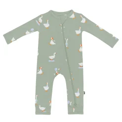 Zippered Romper in Silly Goose