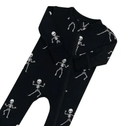 Zippered Romper in Skeleton