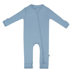 Zippered Romper in Slate