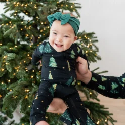 Zippered Romper in Twinkle Tree