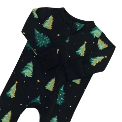 Zippered Romper in Twinkle Tree