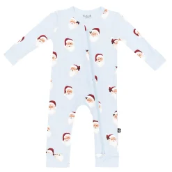 Zippered Romper in Vintage Santa