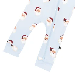 Zippered Romper in Vintage Santa