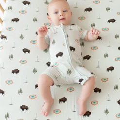 Zippered Shortall Romper in Yellowstone