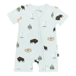 Zippered Shortall Romper in Yellowstone