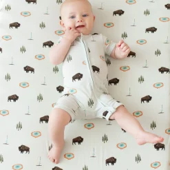 Zippered Shortall Romper in Yellowstone