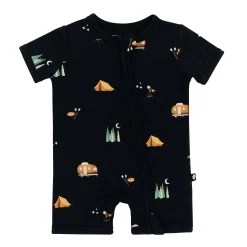Zippered Shortall Romper in Under the Stars