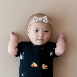Zippered Shortall Romper in Under the Stars