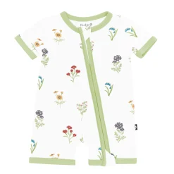 Zippered Shortall Romper in Wildflower