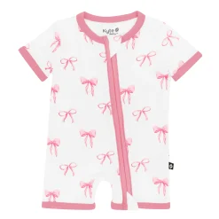 Zippered Shortall Romper in Bow