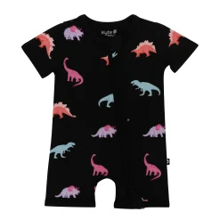 Zippered Shortall Romper in Midnight Roar