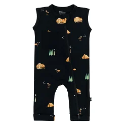 Zippered Sleeveless Romper in Under the Stars