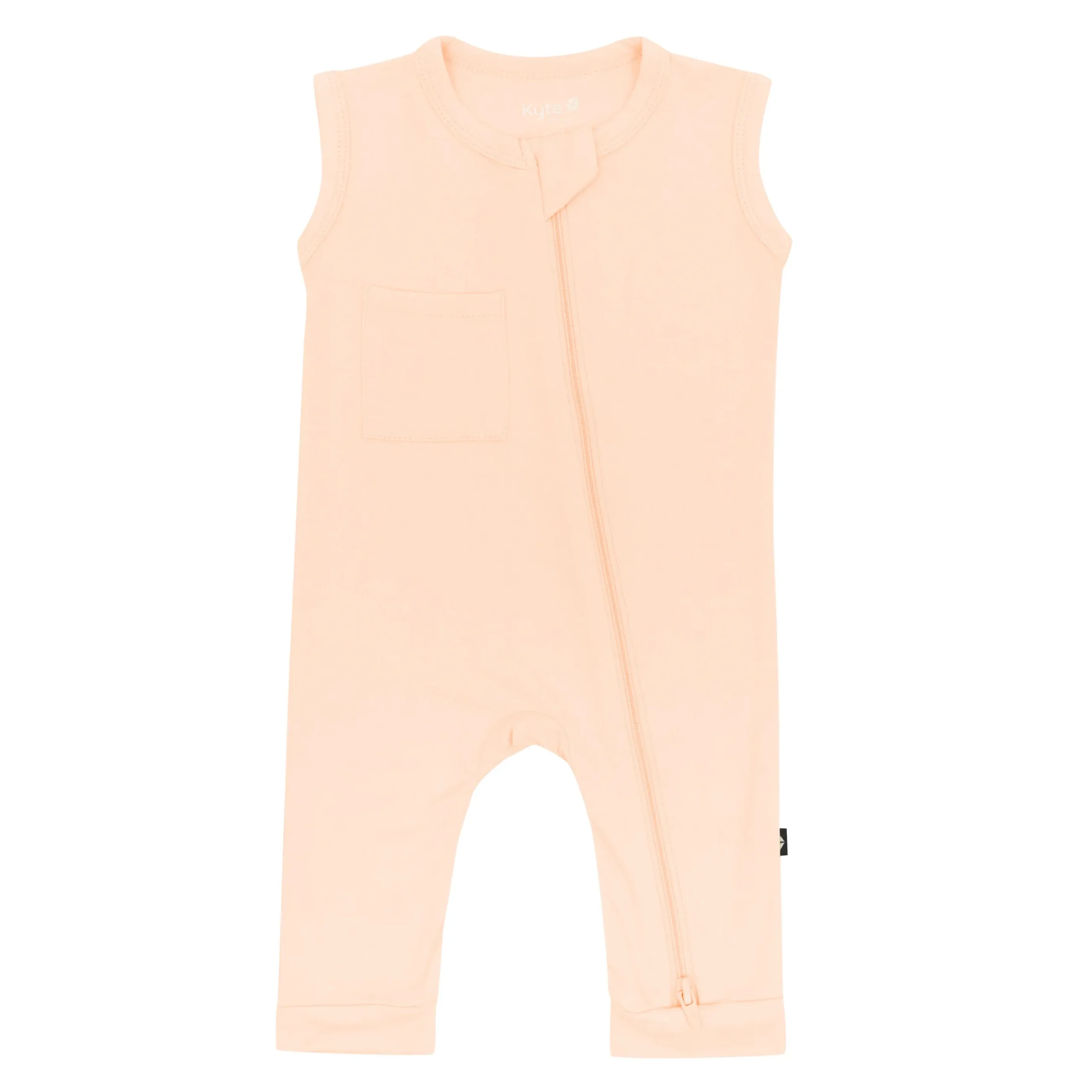 Zippered Sleeveless Romper in Canyon
